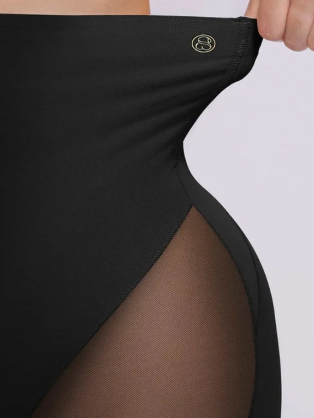 SHAPELLX BOOT-YEAH™MESH SMOOTH™ BUTT-LIFTING ABOVE-KNEE SHORT SIZE XL - Picture 5 of 6